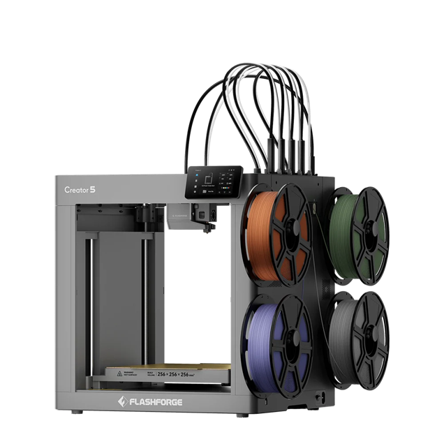 Flashforge Creator 5 4-Toolheads Multi-Color 3D Printer